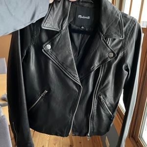 Madewell washed leather jacket **LIKE NEW**